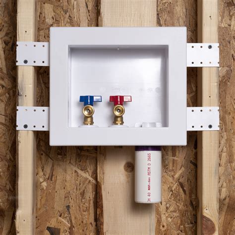 dishwasher electrical outlet box|recessed washing machine outlet boxes.